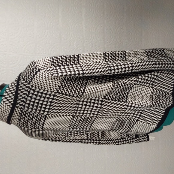 Christopher & Banks- black & cream checkered ,cotton jacket - Picture 4 of 4